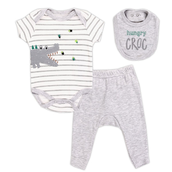 "Hungry Croc" Onesie Set